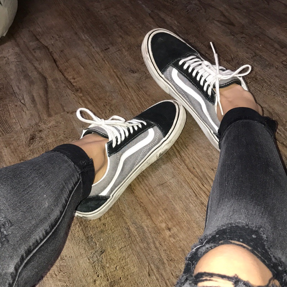 Unisex black and grey vans